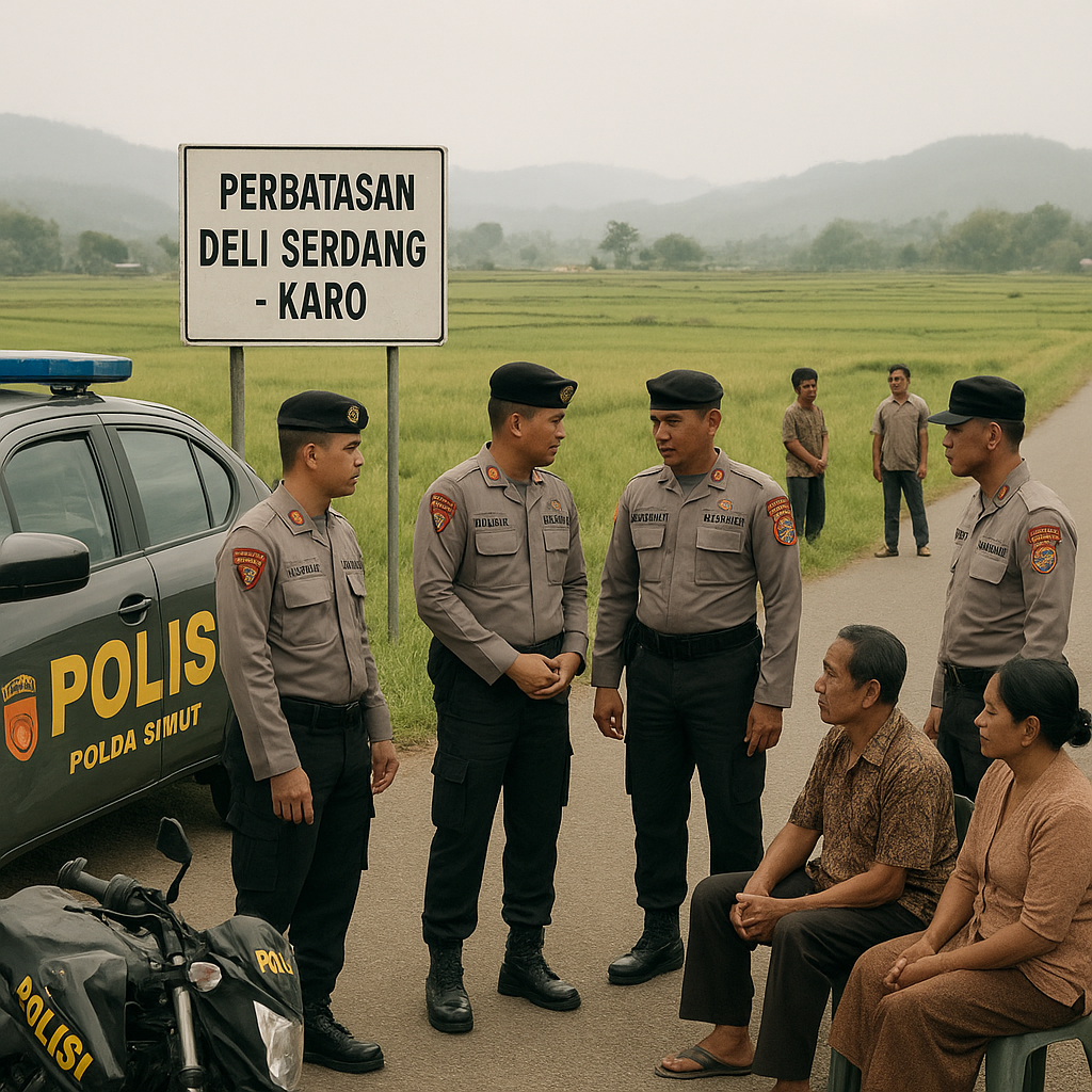 Polda Sumut Tingkatkan Pengamanan di Perbatasan Deli Serdang-Karo Pascakonflik Lahan