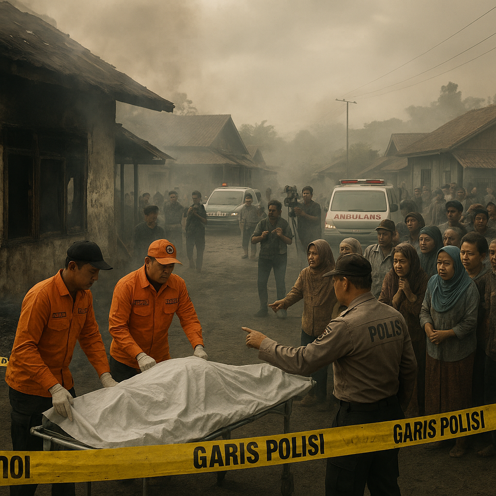 Kronologi Berdarah Gunung Agung: Dugaan Penyelewengan Beras Bansos Berujung Tewasnya Suryadi dan Rumah Lurah Dibakar Massa