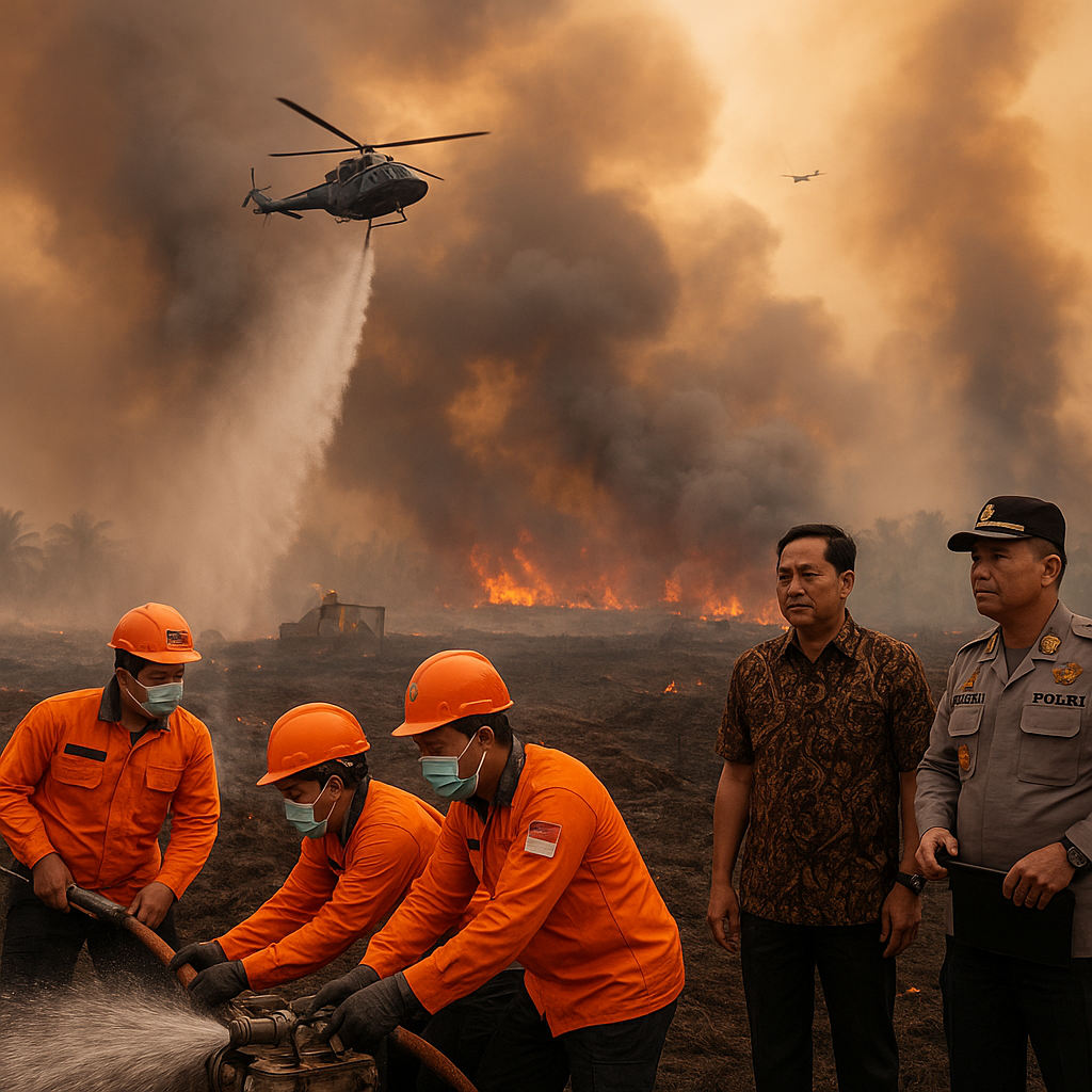 Kebakaran Hutan dan Lahan Mulai Landa Sejumlah Titik di Riau, Siaga Darurat Ditingkatkan