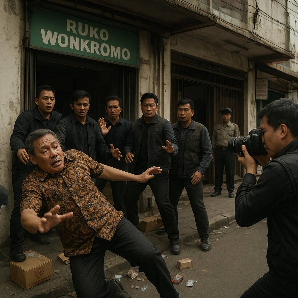 Oknum Ormas Duduki Ruko di Surabaya, Dorong Pemilik Sampai Terjatuh