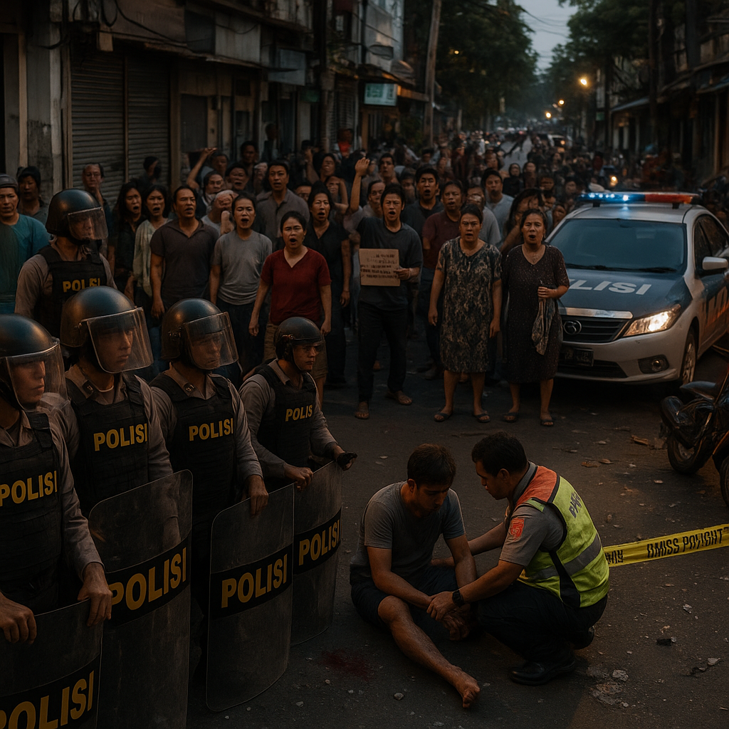 Polisi Bersiaga di Lokasi Bentrok Berdarah di Jalan Tambak Menteng, Warga Belum Mau Bubar