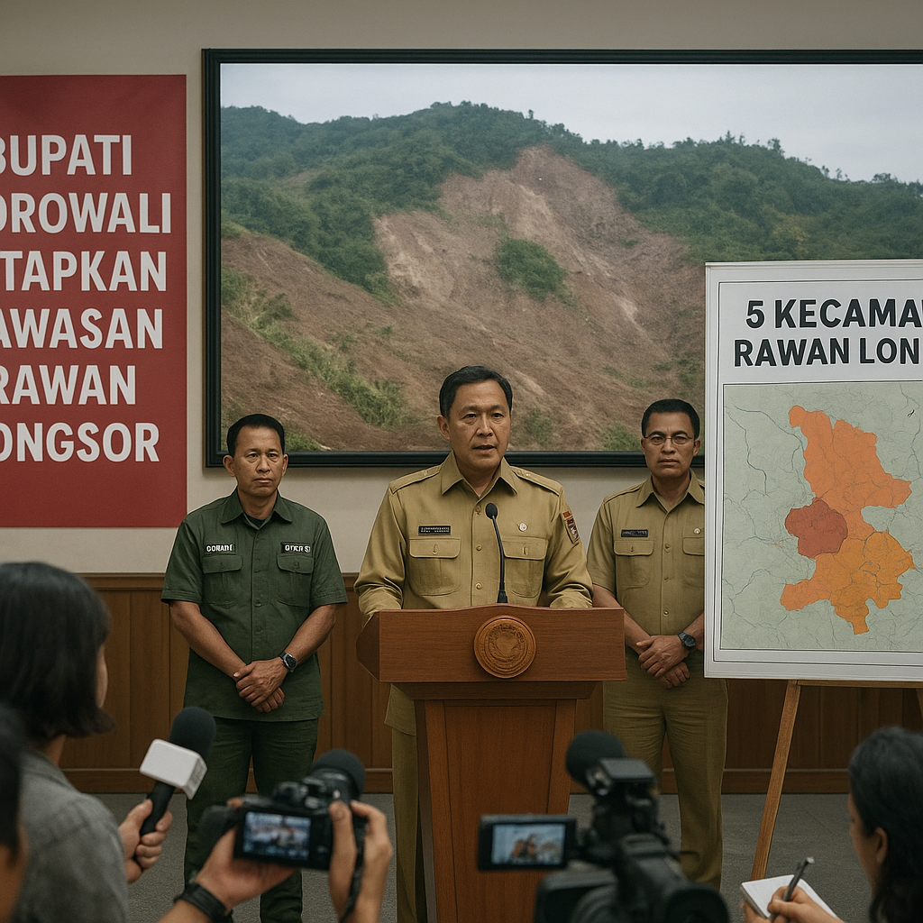 Bupati Morowali Tetapkan Kawasan Rawan Bencana Longsor di 5 Kecamatan