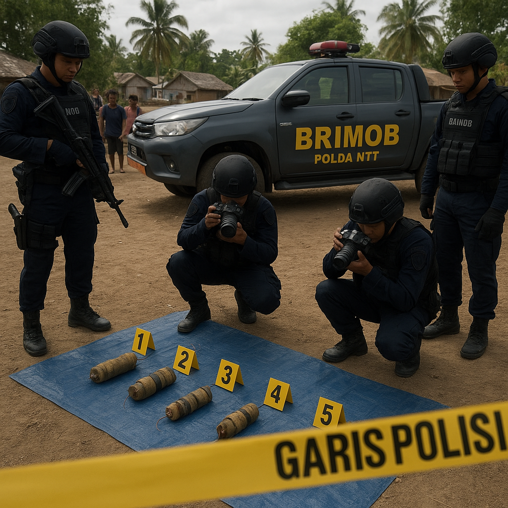 5 Bom Rakitan Ditemukan Pasca-konflik 2 Desa di Flores Timur, Ada dari Pihak Luar