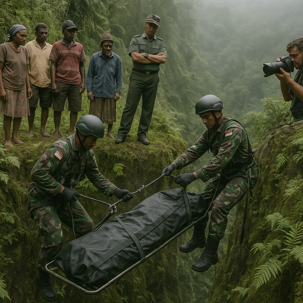 Jasad Korban Tembakan KKB Papua Dievakuasi dari Dasar Jurang di Yahukimo