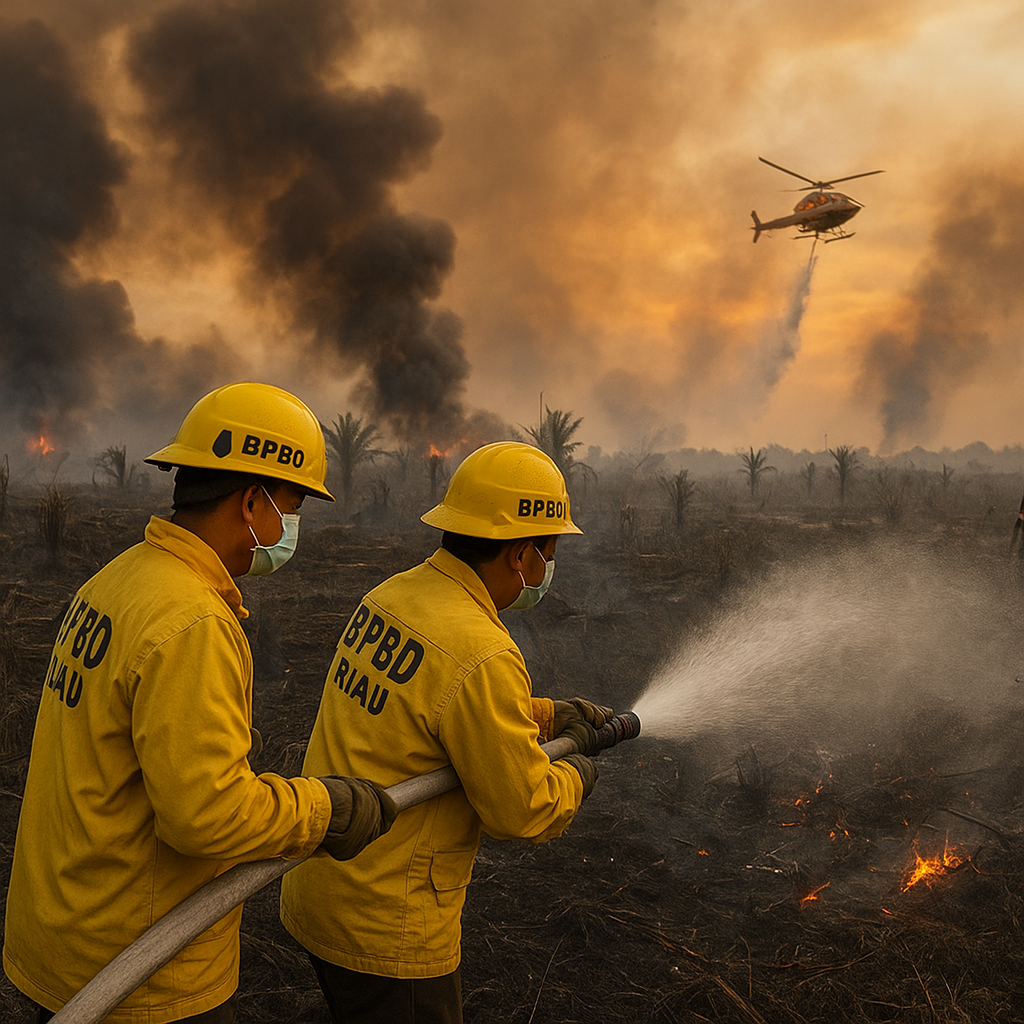Kebakaran Hutan Landa Riau, Titik Panas Meningkat di Tiga Kabupaten