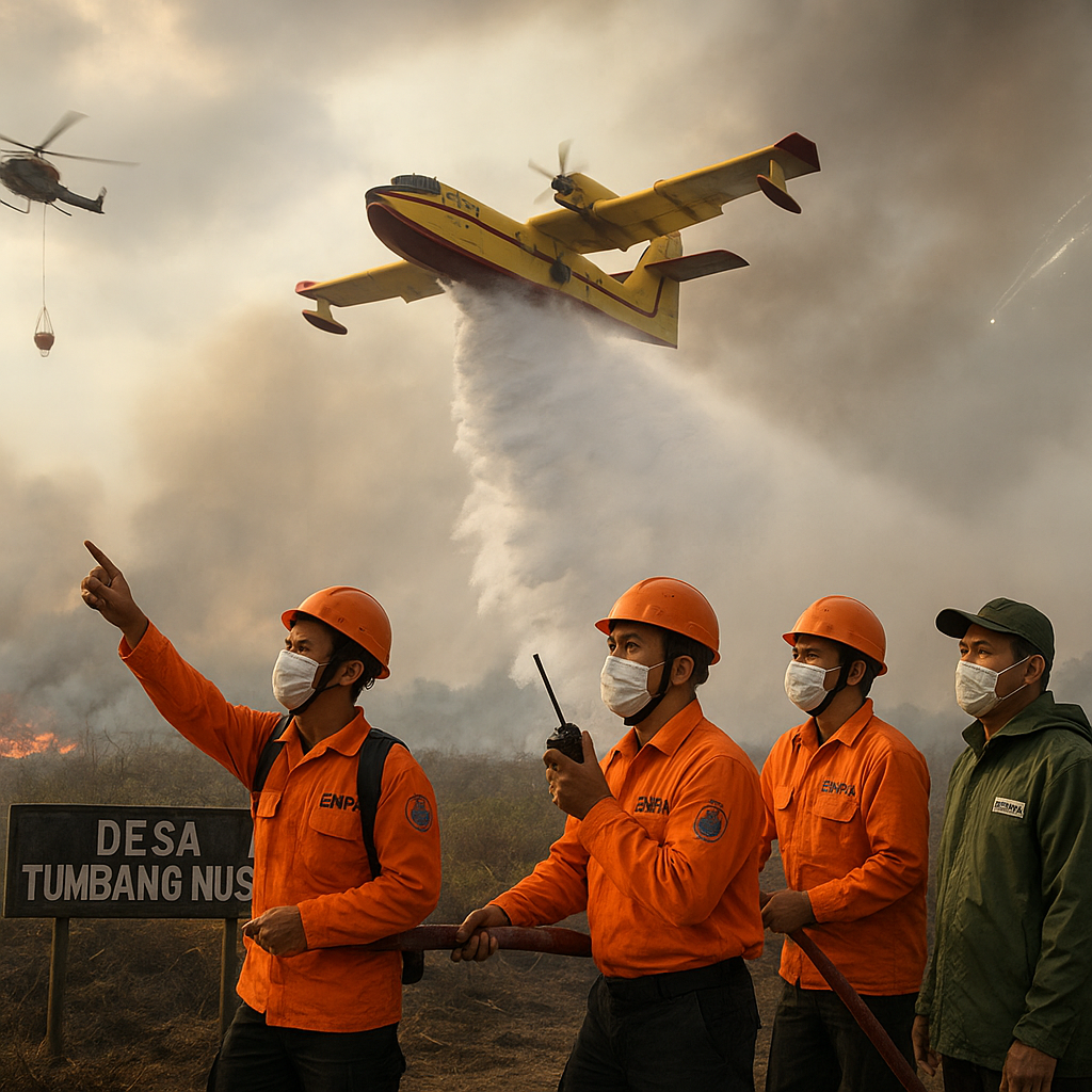 Percepat Pemadaman Karhutla di Kalteng, BNPB Modifikasi Cuaca dan Tambah Water Bombing