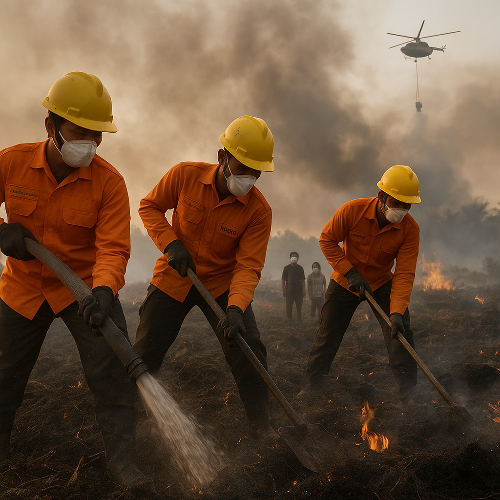 Kebakaran Hutan dan Lahan di Sumsel Meluas, Tiga Kabupaten Darurat Asap