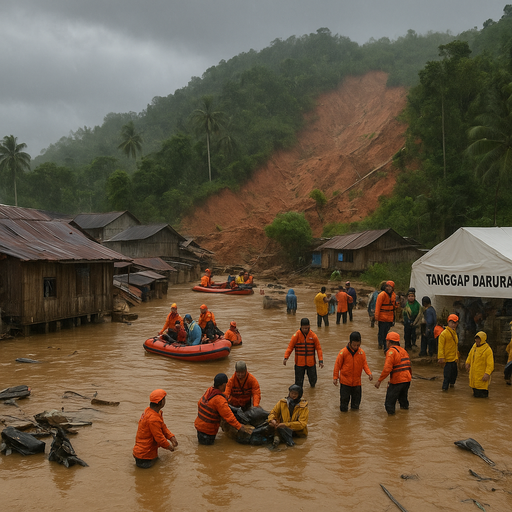 Ratusan Rumah di Nunukan Terendam Banjir dan Longsor, Status Tanggap Darurat