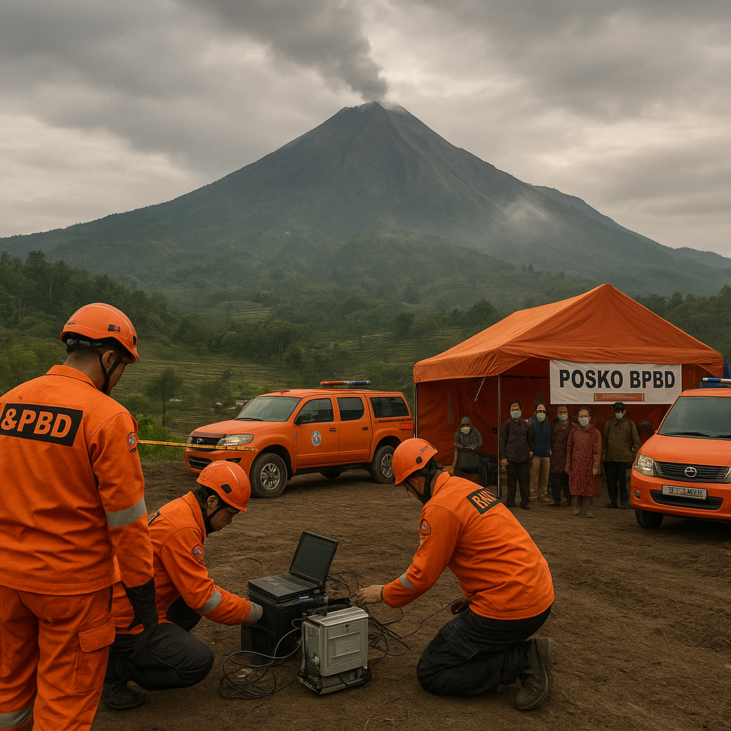 BPBD Jateng Siagakan Tim di Lereng Gunung Merapi Usai Peningkatan Aktivitas Seismik