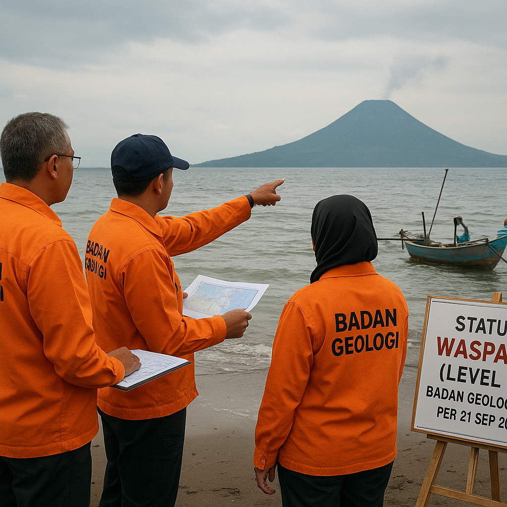 Aktivitas Anak Krakatau Menurun, Badan Geologi Turunkan Status dari Siaga Menjadi Waspada