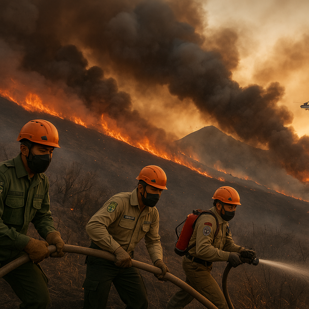 Kebakaran Gunung Rinjani Meluas Hingga 589 Hektare