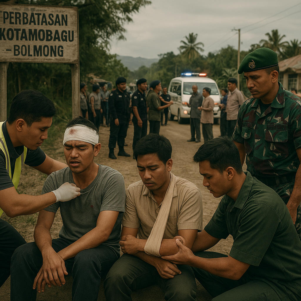 Bentrok Dua Kelompok di Perbatasan Kotamobagu-Bolmong Lukai 8 Orang, Termasuk Personel TNI