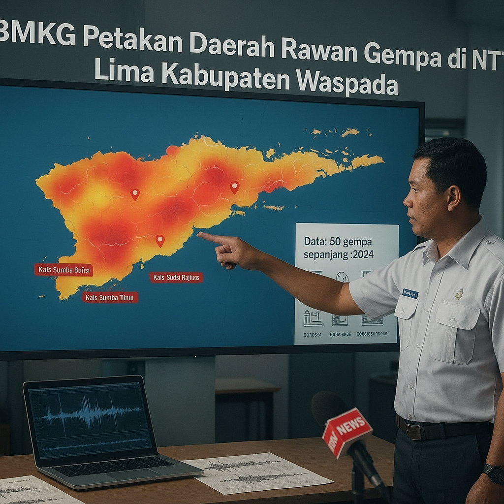 BMKG Petakan Daerah Rawan Gempa di NTT, Lima Kabupaten Waspada