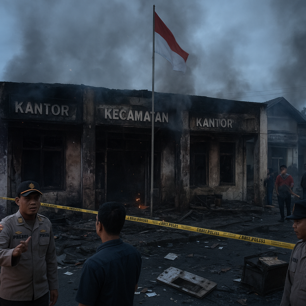 Kerusuhan Pilkada di Sulawesi Tenggara, Tiga Kantor Kecamatan Dibakar
