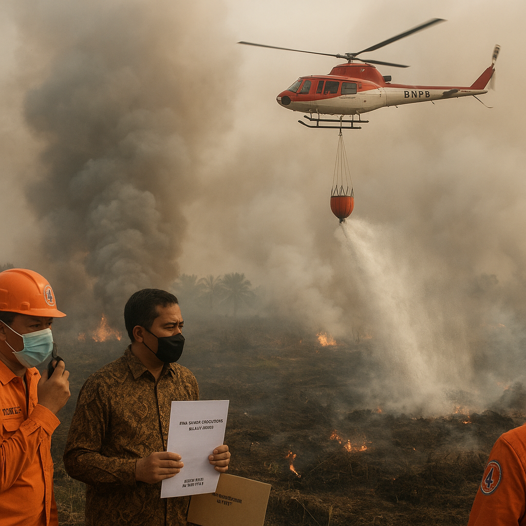 Pemerintah Riau Perketat Kebijakan Karhutla, BNPB Siagakan Helikopter
