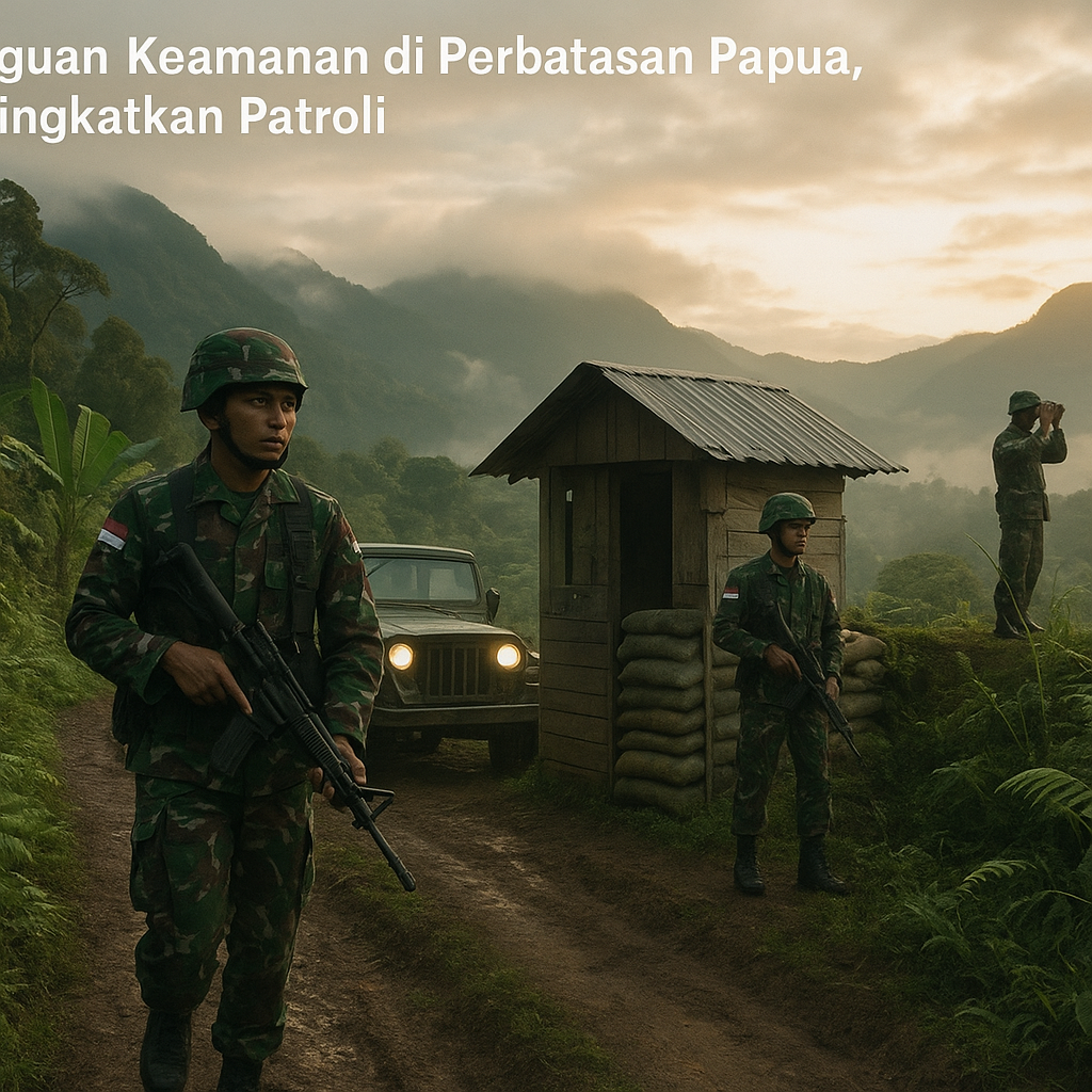 Gangguan Keamanan di Perbatasan Papua, TNI Tingkatkan Patroli