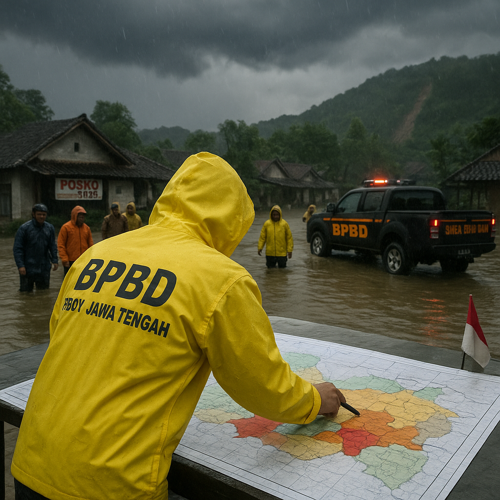 Rawan Bencana Hidrometeorologi di Jawa Tengah, 15 Kabupaten Siaga