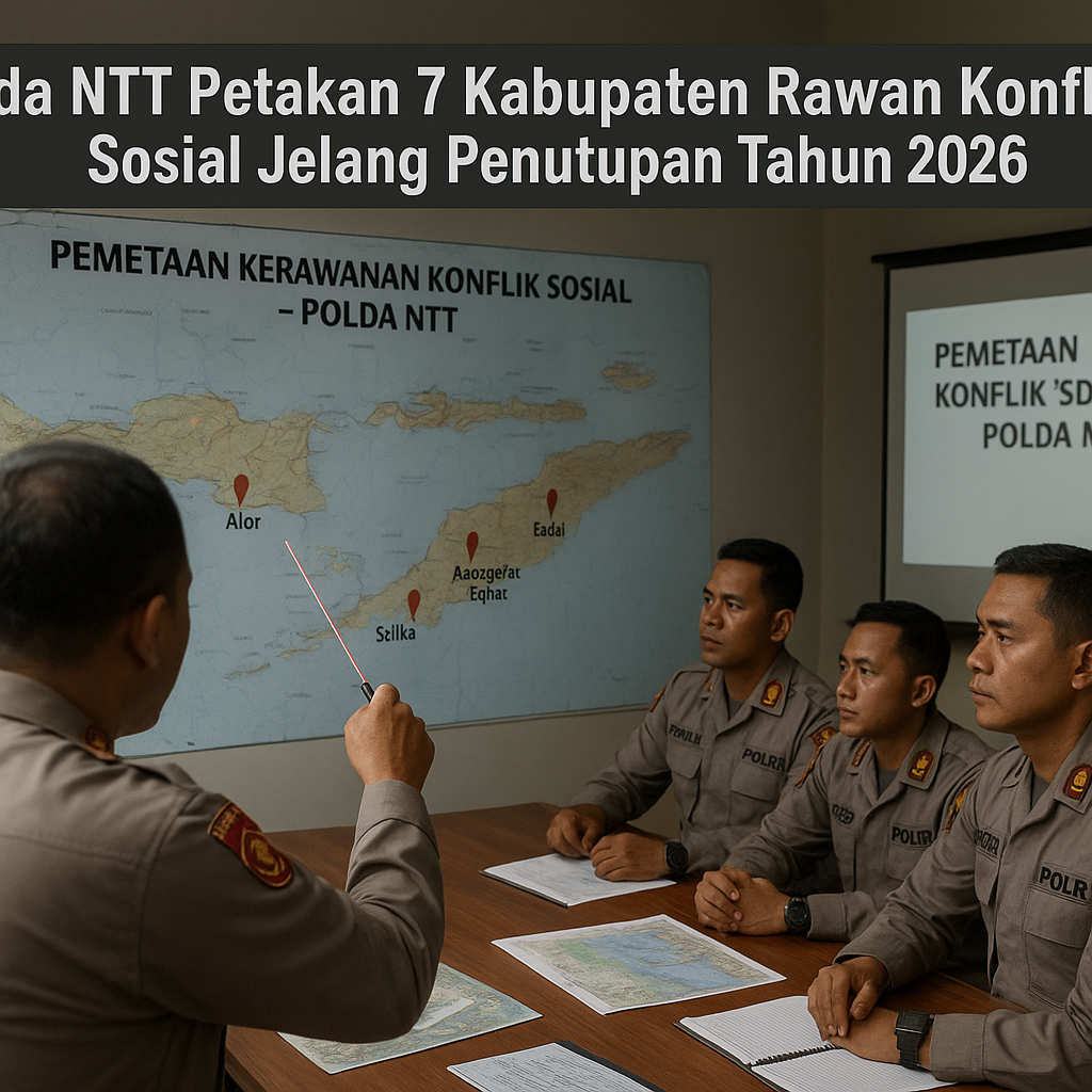 Polda NTT Petakan 7 Kabupaten Rawan Konflik Sosial Jelang Penutupan Tahun 2026