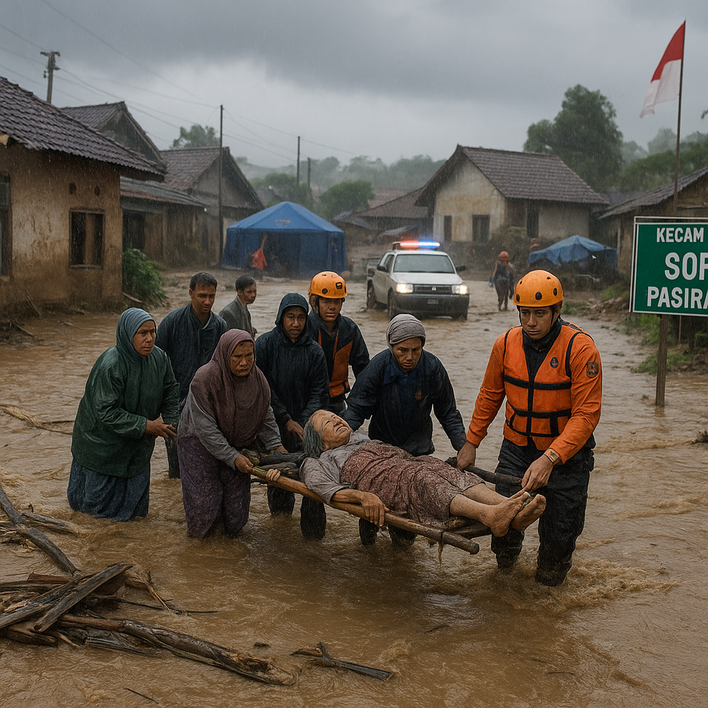 Banjir Bandang Terjang Dua Kecamatan di Bandung, 5.000 Jiwa Terdampak
