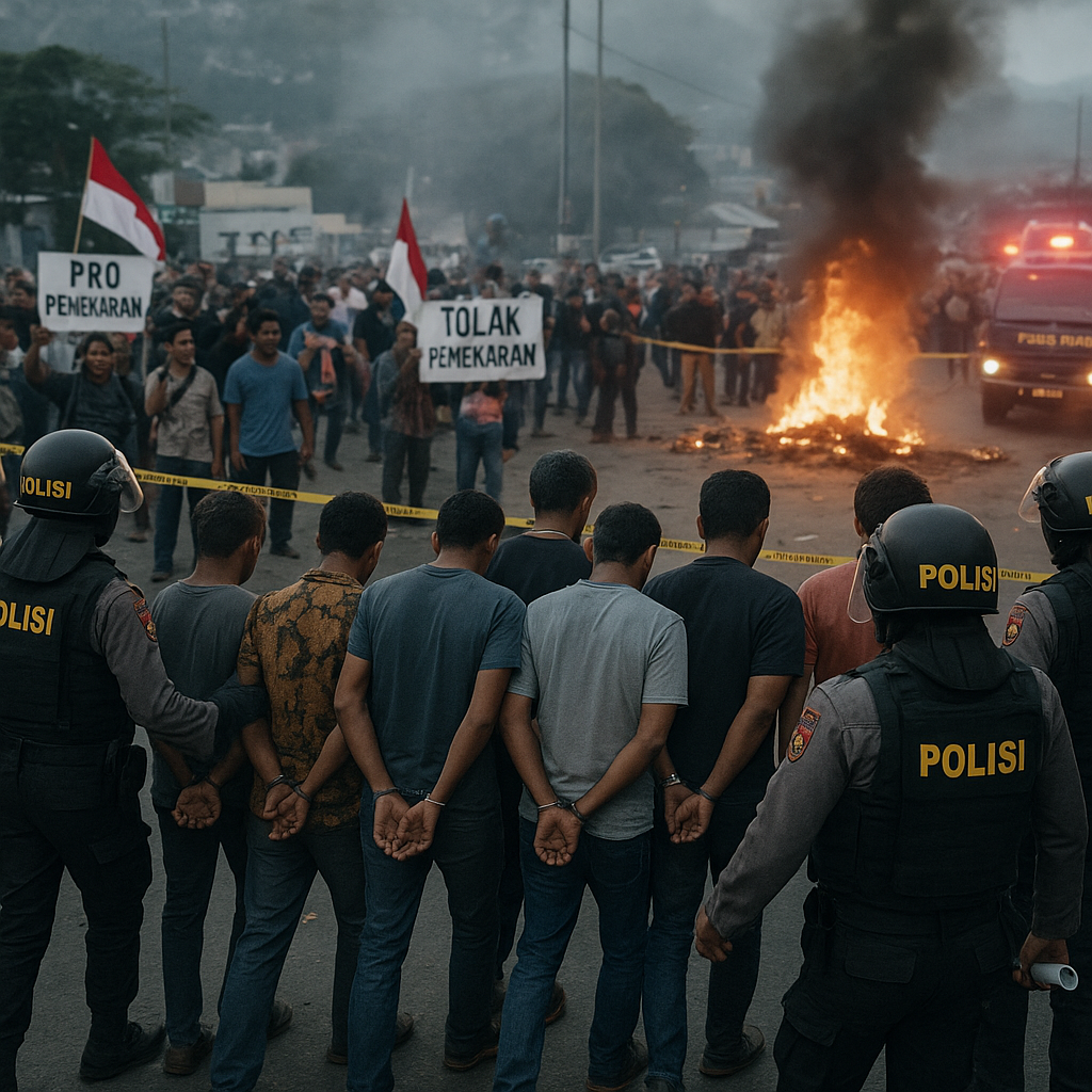 Kerusuhan di Jayapura Terkait Isu Pemekaran Wilayah, 7 Orang Ditangkap