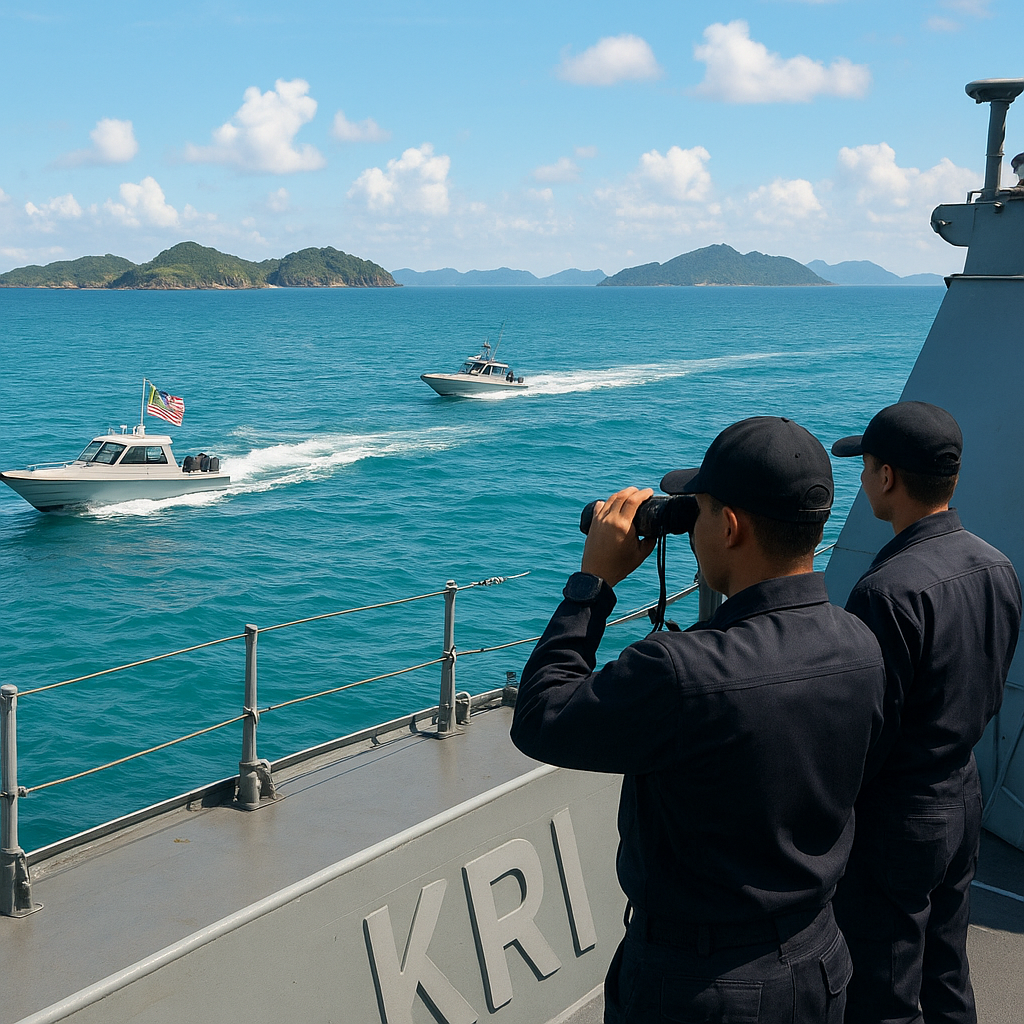 Pelanggaran Batas di Perbatasan Indonesia-Malaysia, Kapal Asing Terdeteksi