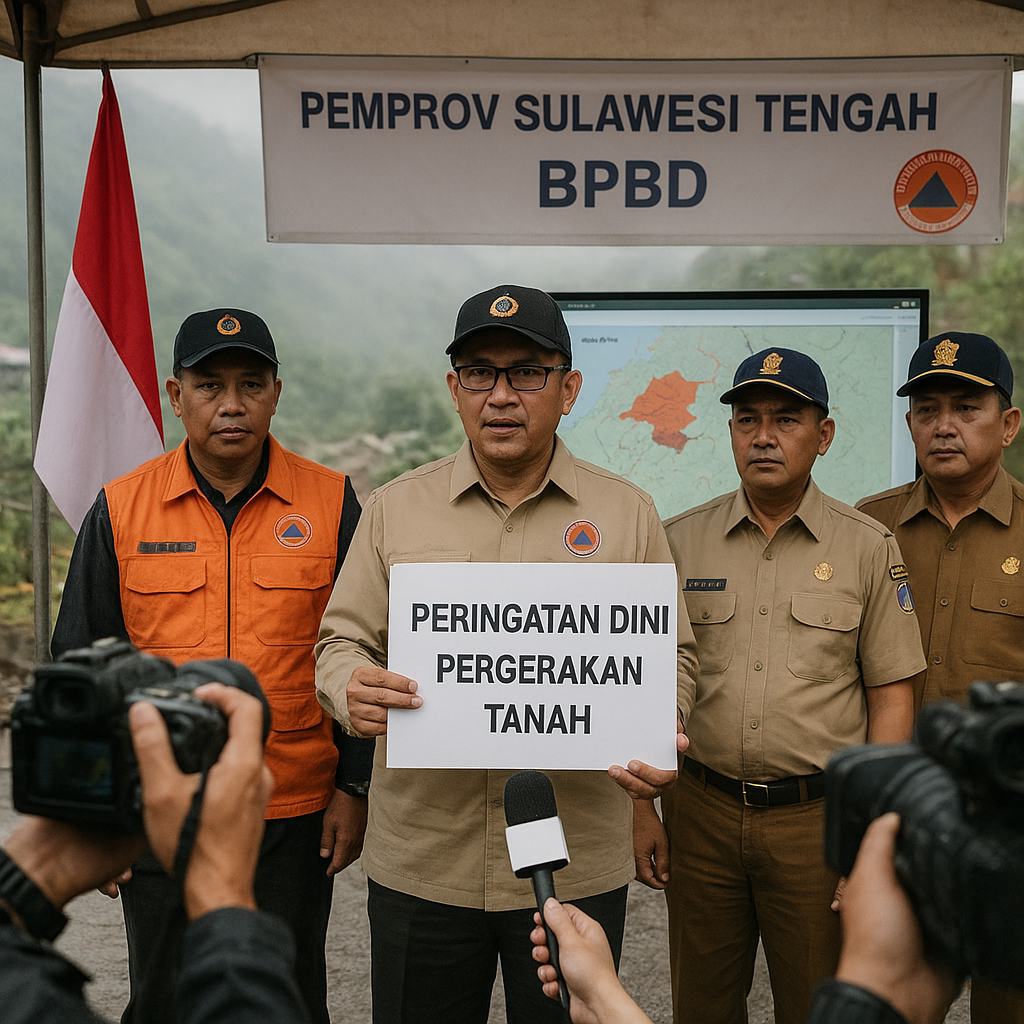 Pemprov Sulawesi Tengah Terbitkan Peringatan Dini Pergerakan Tanah di Sigi