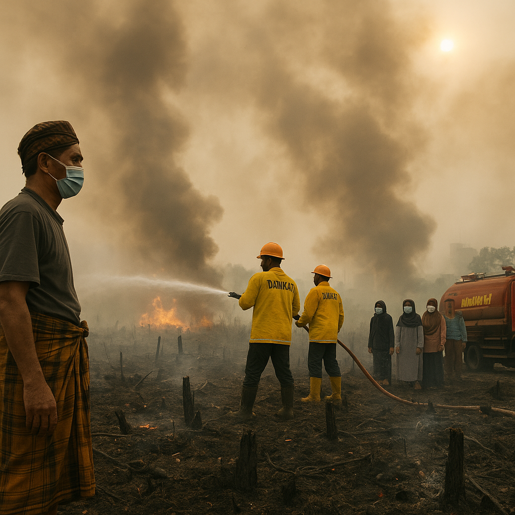 Kebakaran Hutan di Sumsel Capai 1.000 Hektare, Darurat Asap Mengancam