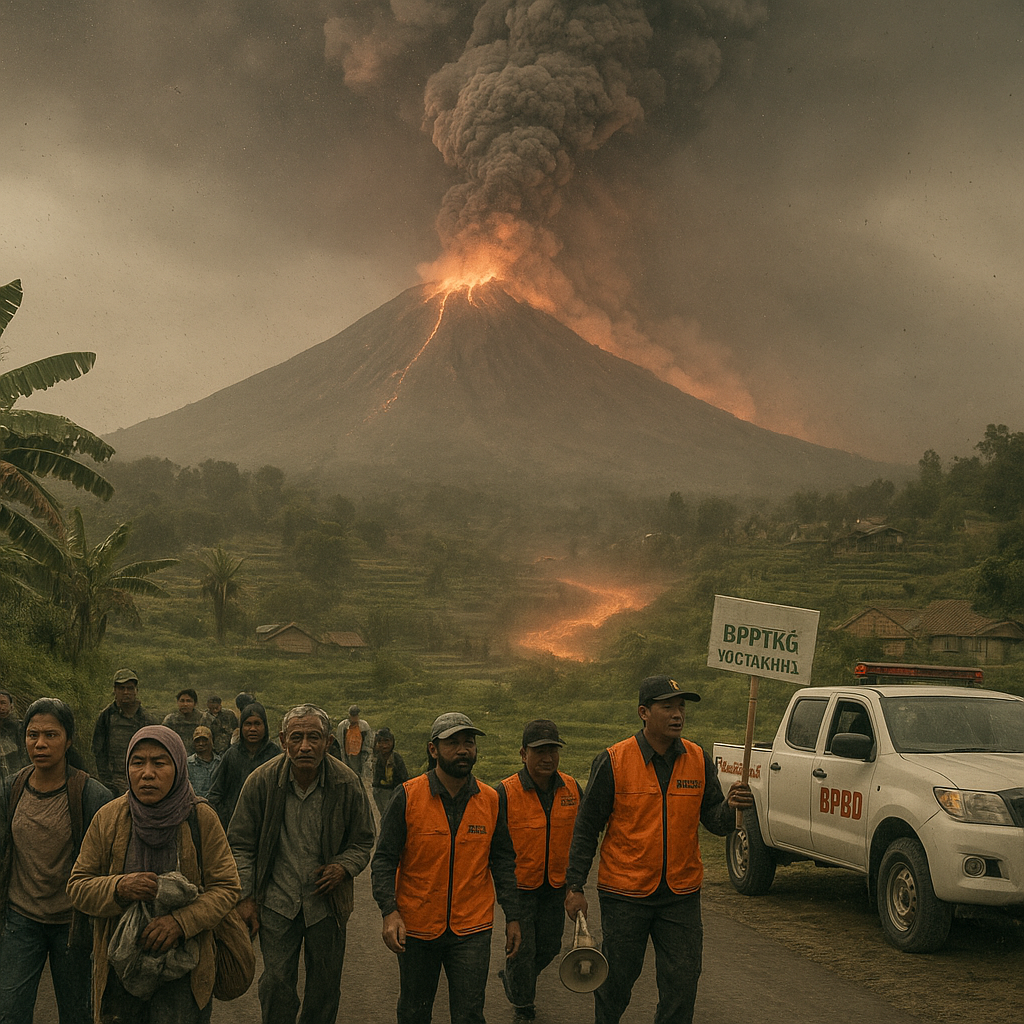 Ribuan Warga Lereng Merapi Diimbau Waspadai Awan Panas Guguran