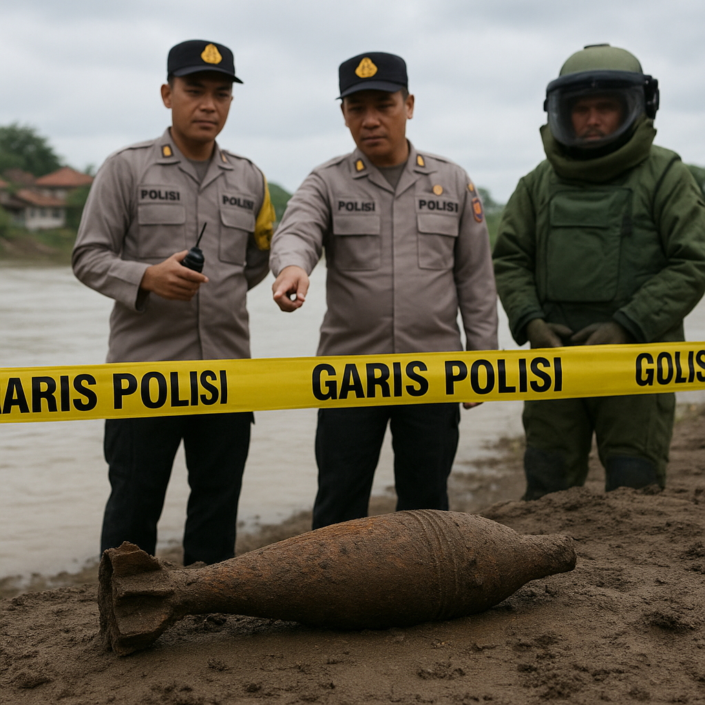 Diduga Mortir Sisa Konflik Ditemukan di Pinggir Krueng Aceh