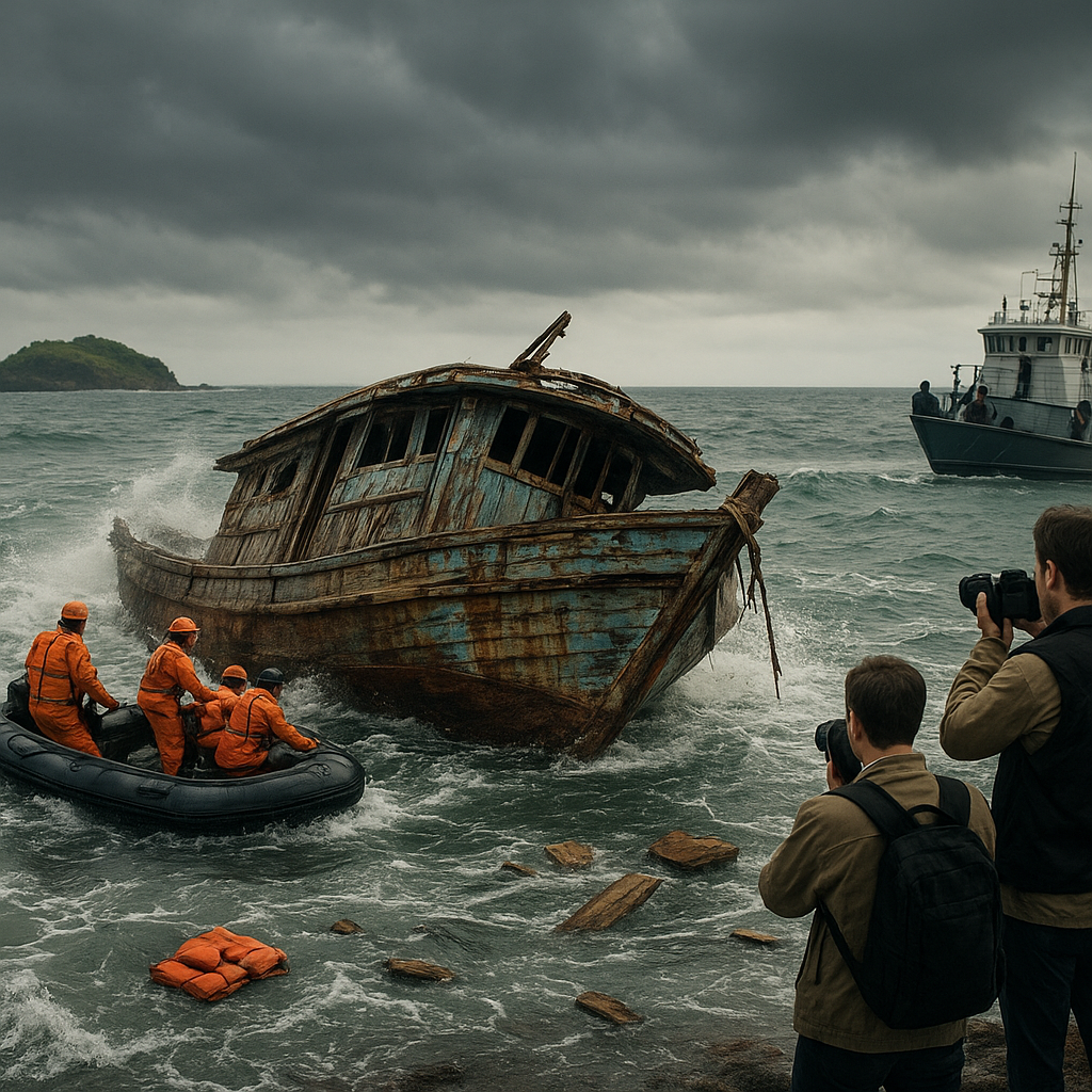 Bangkai Kapal Terdampar di Perairan Kepulauan Seribu, Diduga Imbas Cuaca Ekstrem