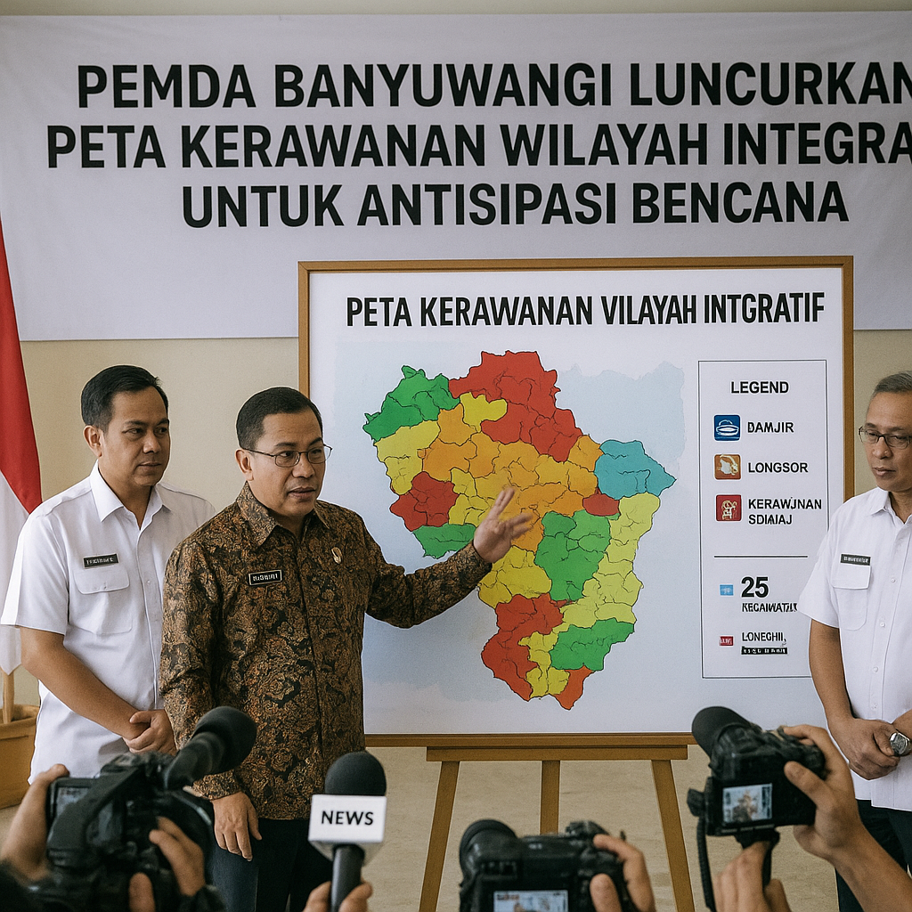 Pemda Banyuwangi Luncurkan Peta Kerawanan Wilayah Integratif untuk Antisipasi Bencana