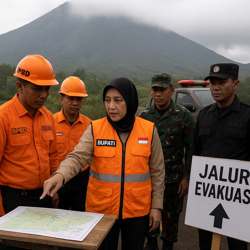 Bupati Banyuwangi Tinjau Kesiapan Hadapi Bencana di Lereng Gunung Ijen