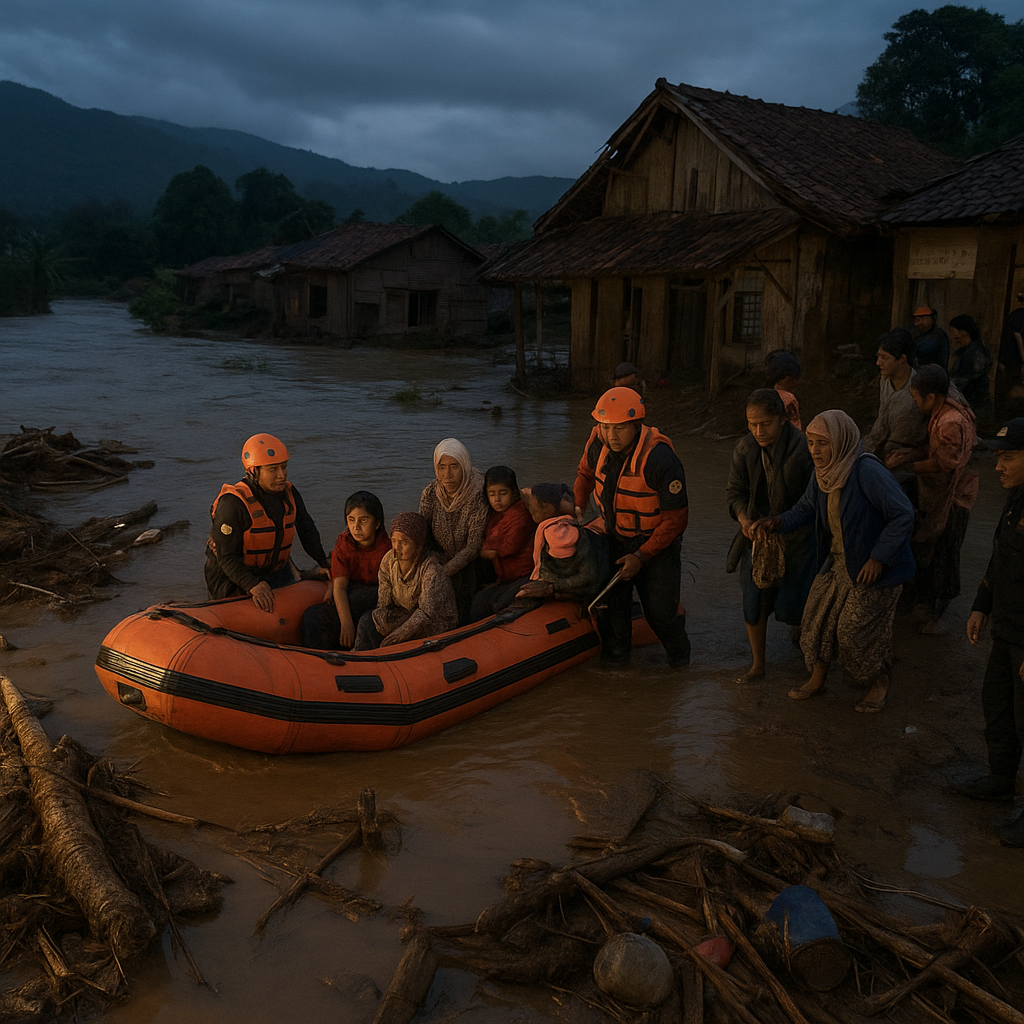 Banjir Bandang Landa Tiga Desa di Kabupaten Garut, 500 Jiwa Mengungsi
