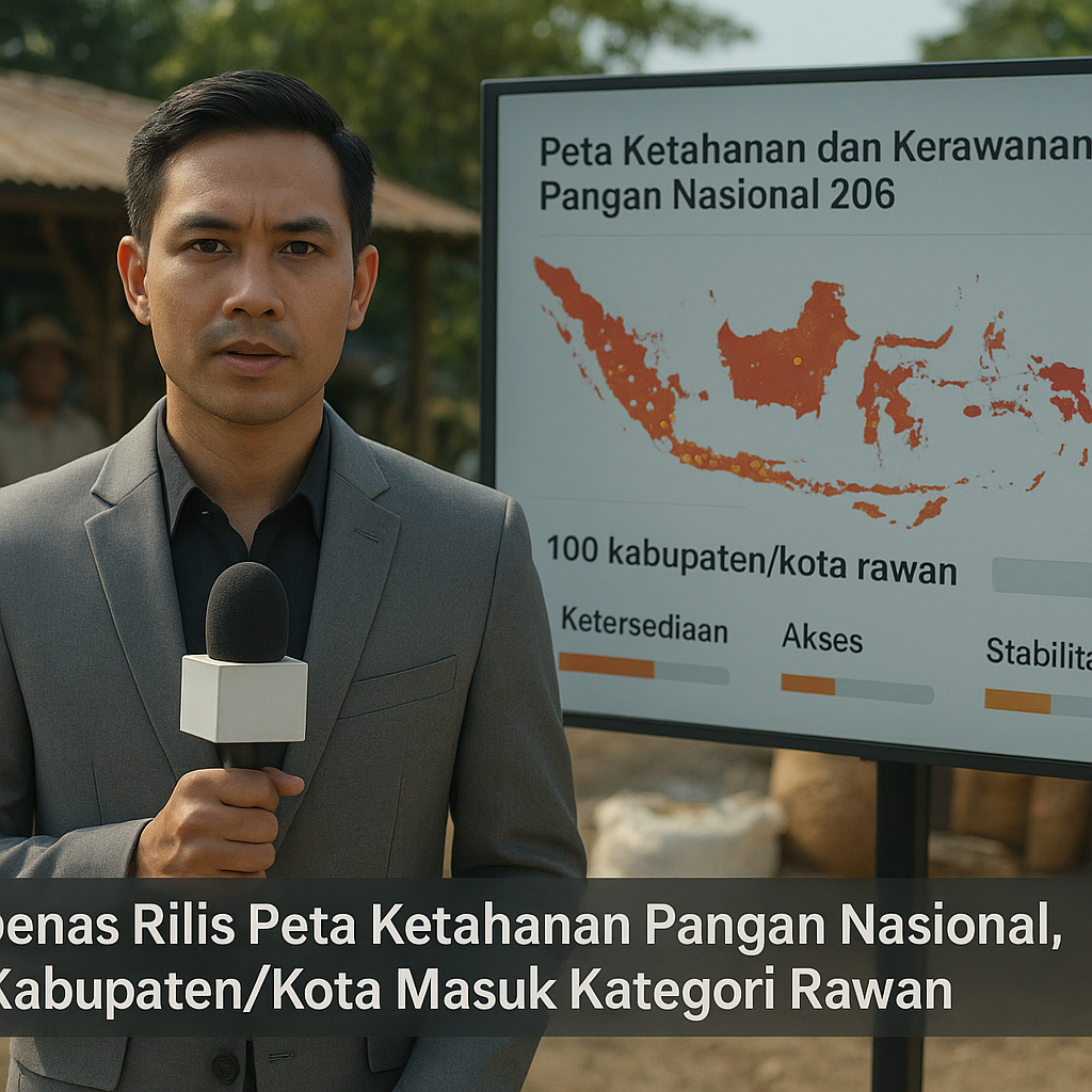 Bappenas Rilis Peta Ketahanan Pangan Nasional, 100 Kabupaten/Kota Masuk Kategori Rawan