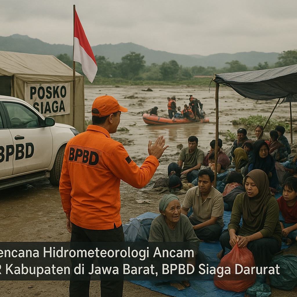 Bencana Hidrometeorologi Ancam 12 Kabupaten di Jawa Barat, BPBD Siaga Darurat