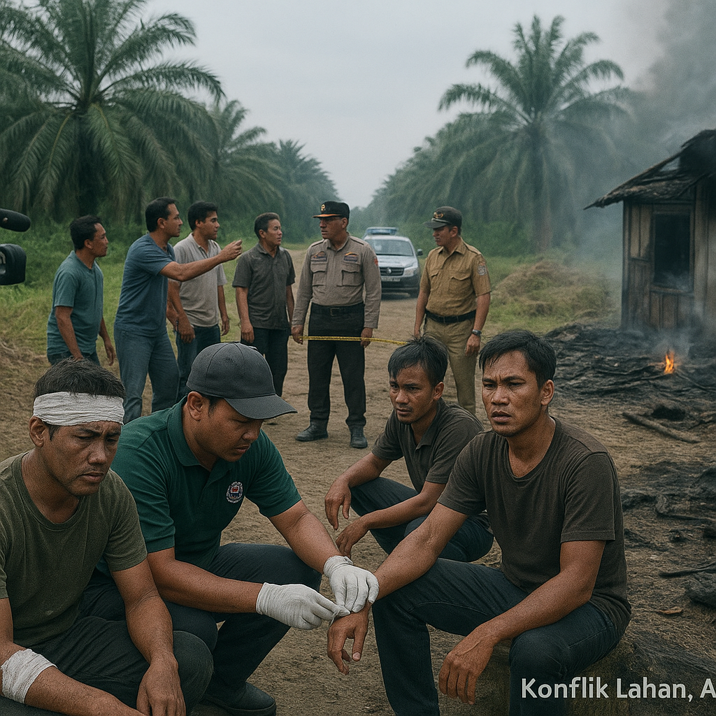 Konflik Lahan di Aceh Utara, Dua Kelompok Warga Bentrok