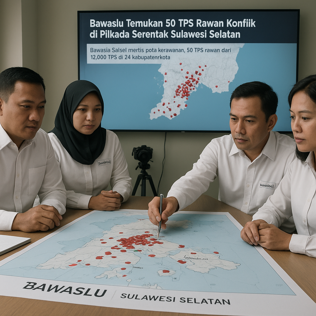 Bawaslu Temukan 50 TPS Rawan Konflik di Pilkada Serentak Sulawesi Selatan