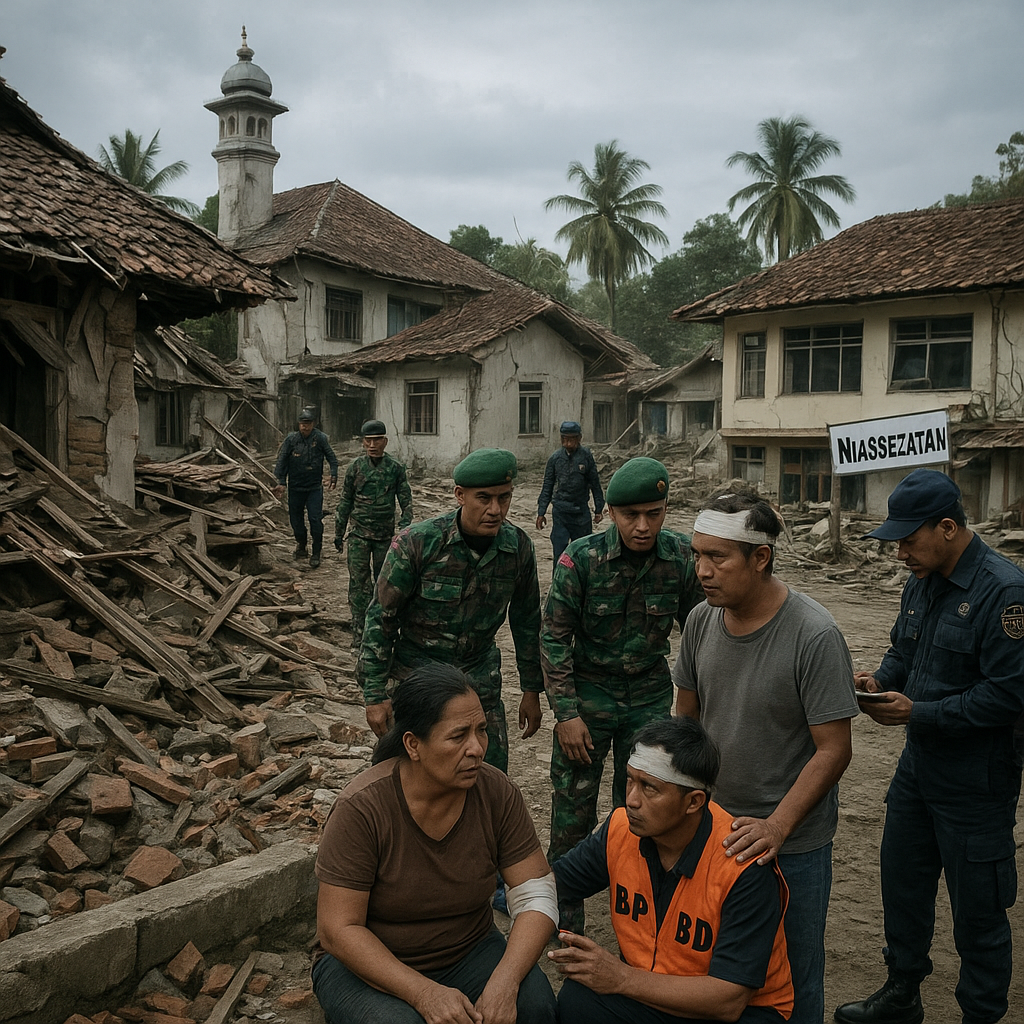 Gempa Bumi Magnitudo 5,6 Guncang Nias Selatan, Ratusan Bangunan Rusak