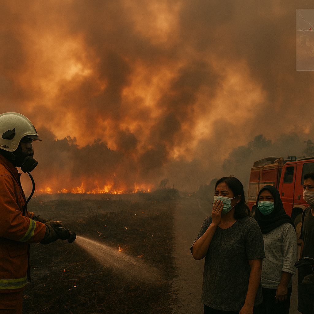 Kebakaran Hutan Meluas di Riau, 5 Kecamatan Terdampak Asap Tebal