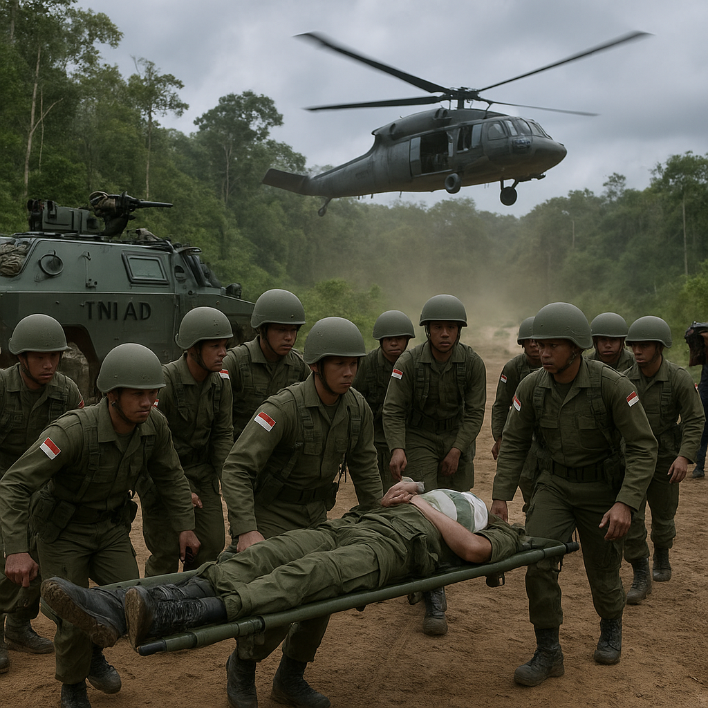 TNI AD Gelar Latihan Gabungan di Perbatasan Kalimantan Utara, Fokus Ancaman Lintas Batas