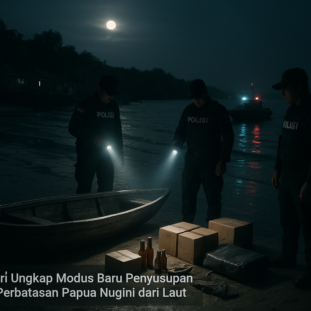 Polri Ungkap Modus Baru Penyusupan di Perbatasan Papua Nugini dari Laut
