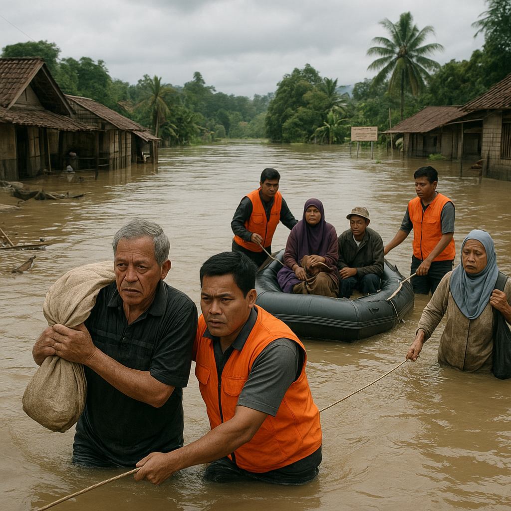 Banjir Bandang Terjang Enam Desa di Kabupaten Garut, Ratusan Warga Mengungsi