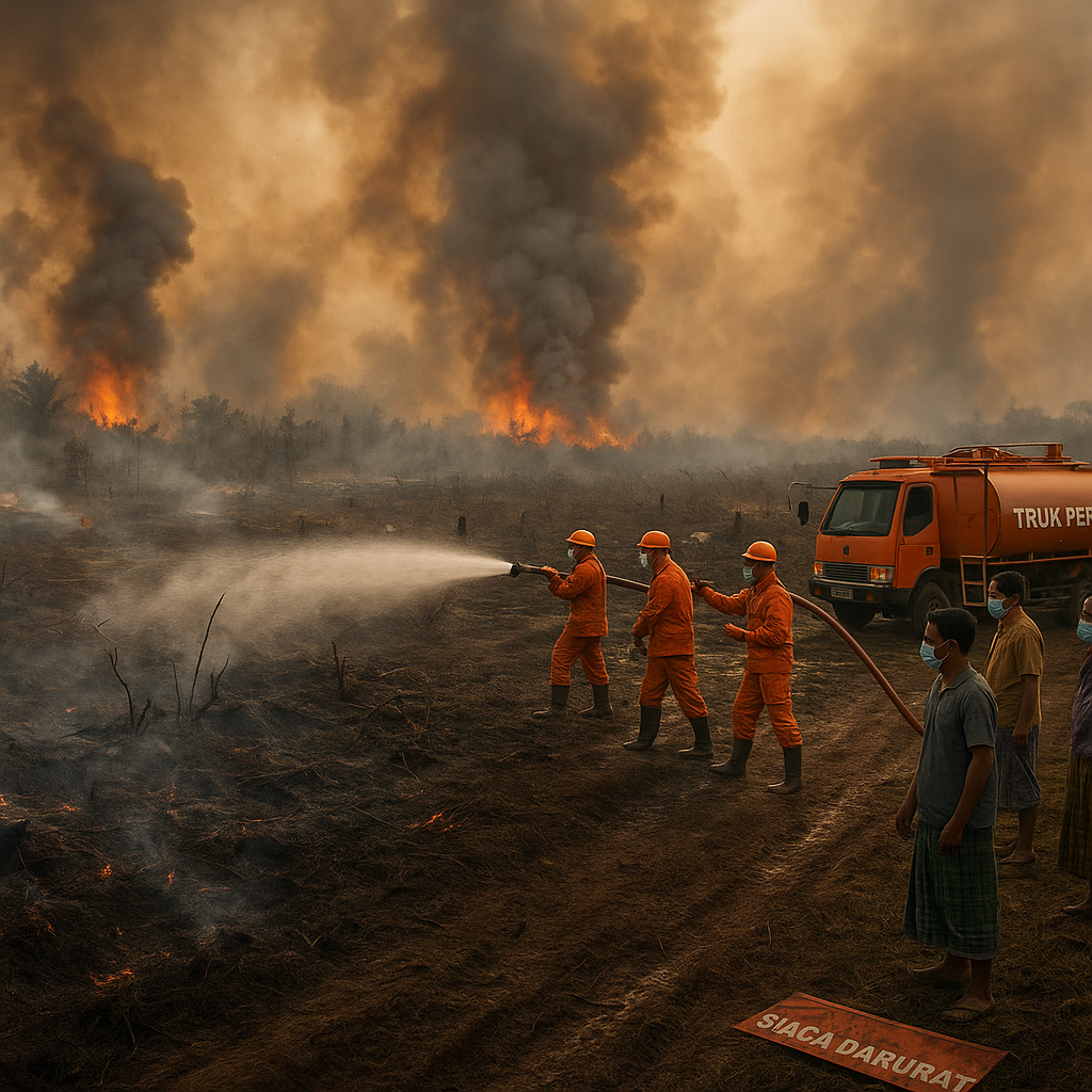 Kebakaran Hutan dan Lahan Meluas di Kabupaten Ogan Komering Ilir, 500 Hektare Hangus