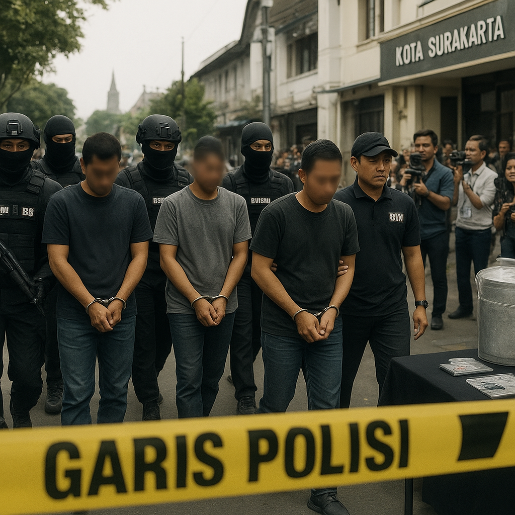 Penangkapan 12 Tersangka Teroris JAD di Kota Surakarta, Siapkan Serangan Bom