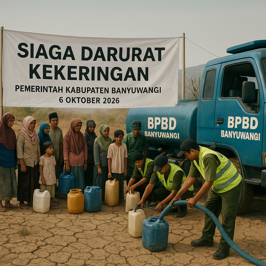 Pemerintah Kabupaten Banyuwangi Tetapkan Status Siaga Darurat Kekeringan di 12 Kecamatan
