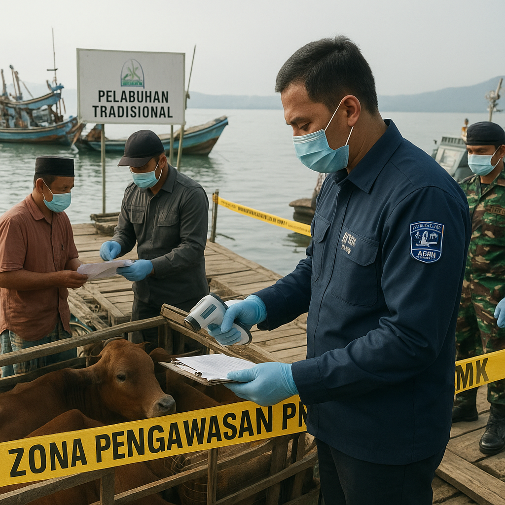 Pemerintah Provinsi Aceh Perketat Pengawasan di Perbatasan Laut untuk Cegah Penyebaran PMK