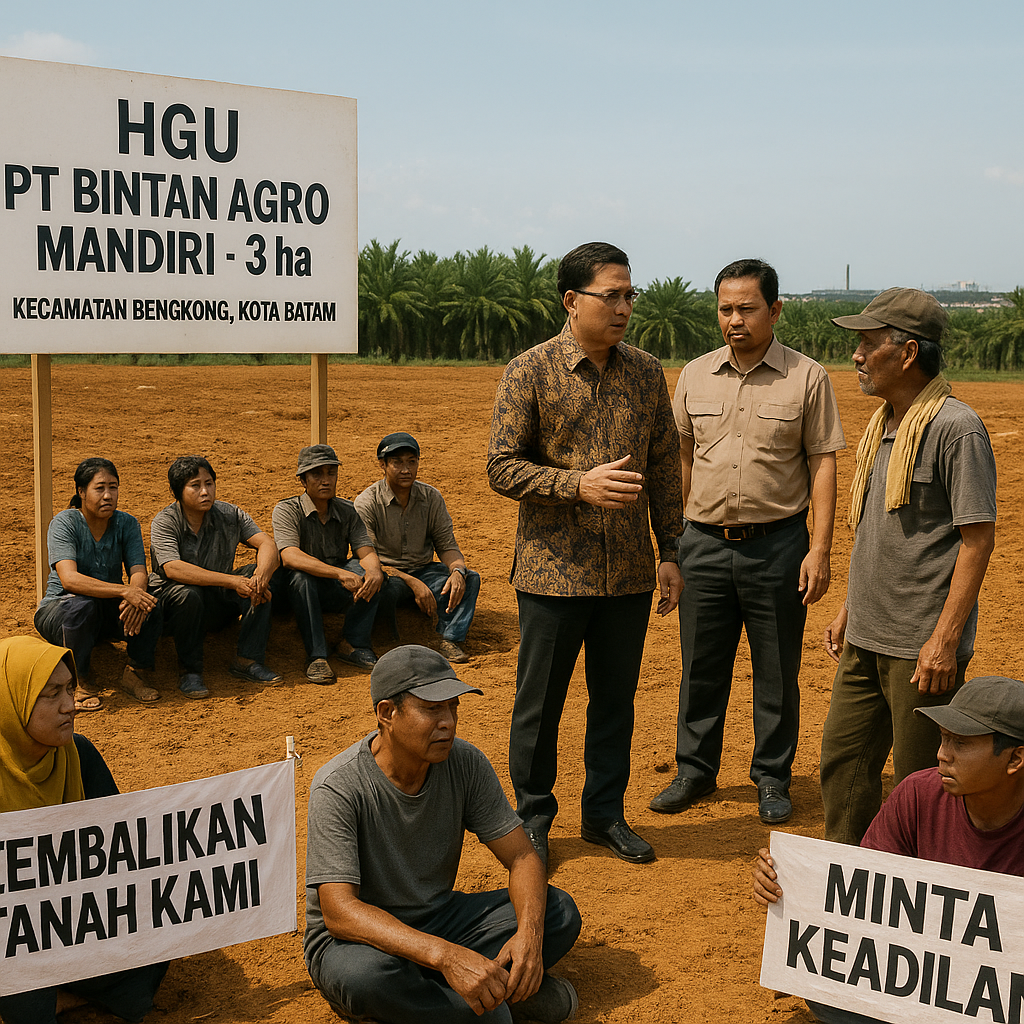 Konflik Lahan di Batam Memanas; Puluhan Warga Berebut Lahan Hak Guna Usaha
