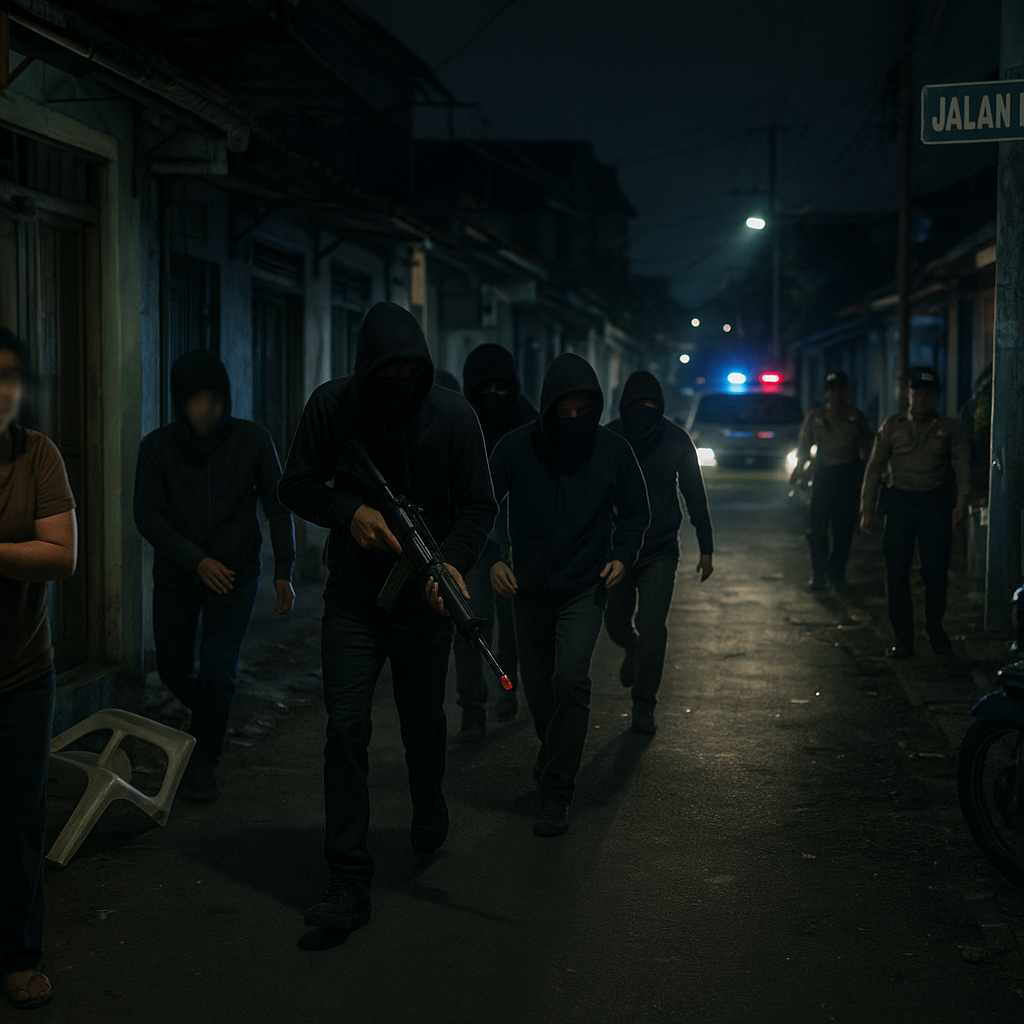 Teror Rombongan OTK di Makassar Meresahkan: Pelaku Bawa Airsoft Gun, Serang Permukiman