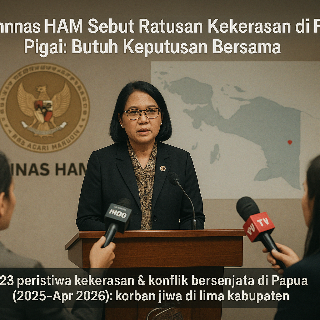 Komnas HAM Sebut Ratusan Kekerasan di Papua, Pigai: Butuh Keputusan Bersama
