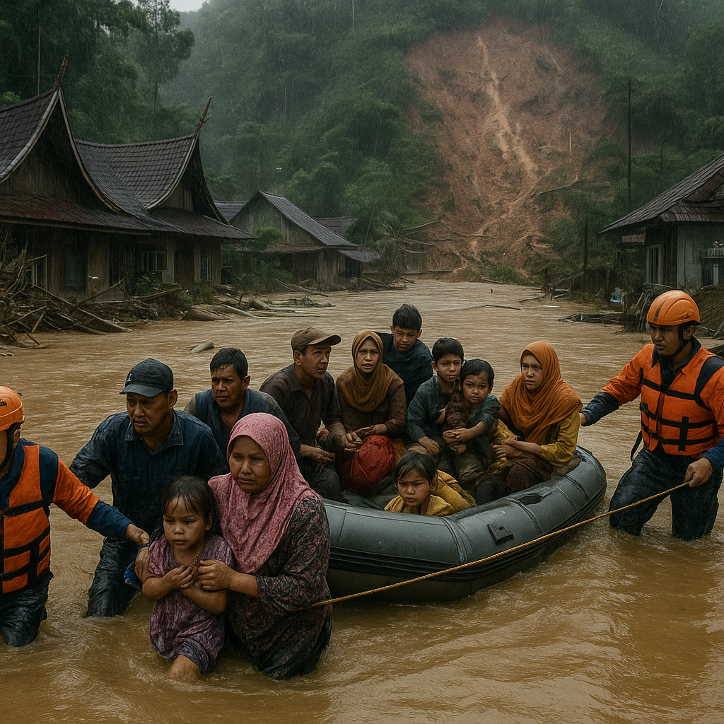 4 Nagari di Tanah Datar Diterjang Banjir dan Longsor, Ratusan Warga Dievakuasi!